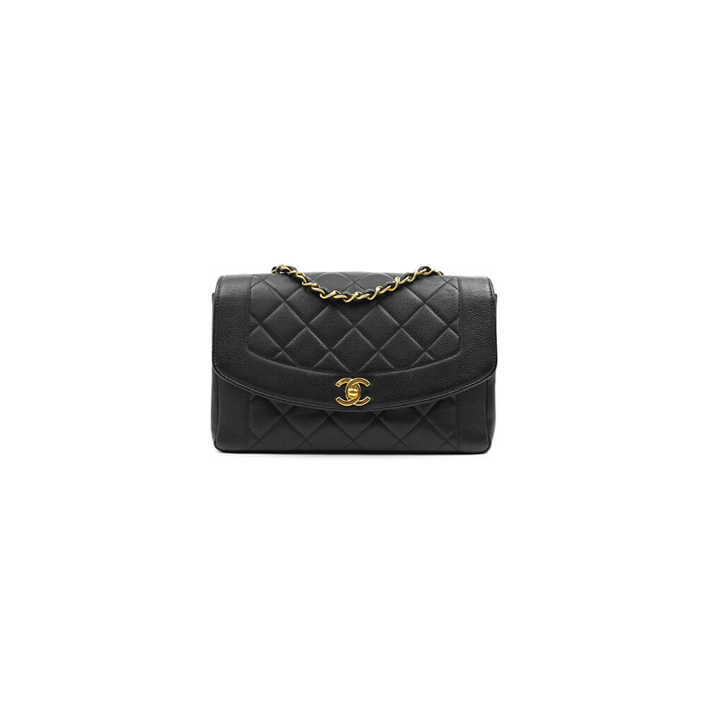 Ch*el vintage small diana flap bag
