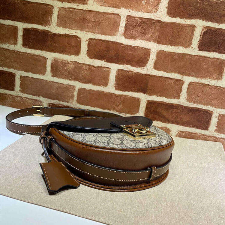 G*u*i padlock small shoulder bag