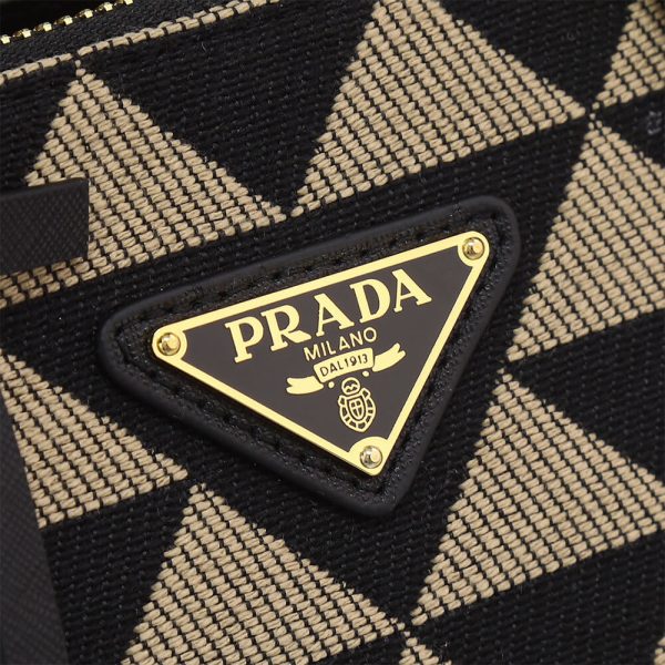 small Pra*a galleria embroidered fabric bag