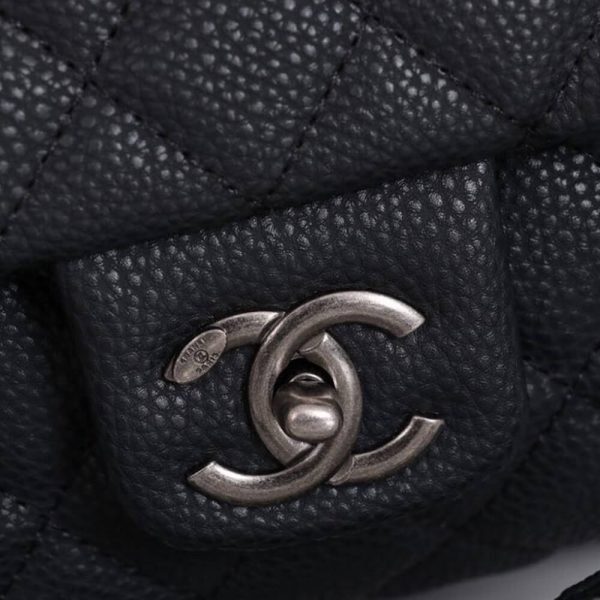 Ch*el travel flap bag black